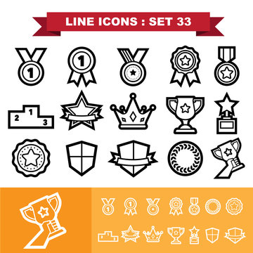Line icons set 33