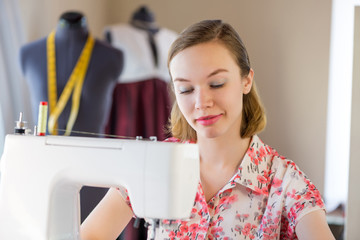 Seamstress at work