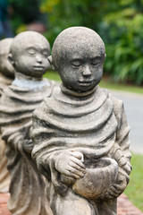 Fototapeta na wymiar Statue of monk
