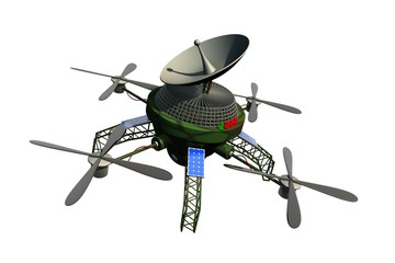 Communicatie drone van defensie - obrazy, fototapety, plakaty