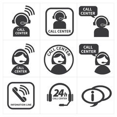 icon set call center