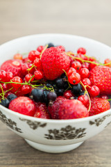 bowl with berries
