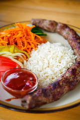 Traditional caucasian kebab