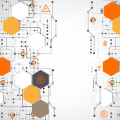 Abstract technological background