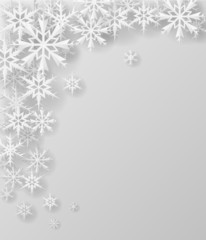 Fototapeta na wymiar Christmas snowflake on paper