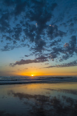 Fototapeta na wymiar sunset on a beach