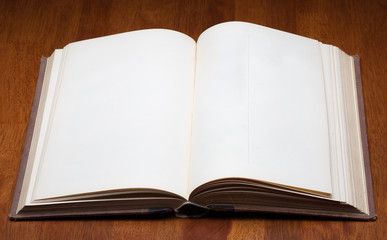 blank open book