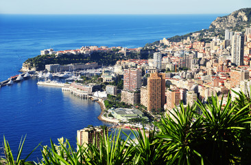Fototapeta premium View of the city of Monaco. French Riviera