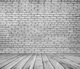 old room with brick wall