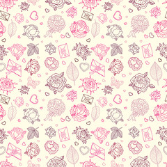Seamless wedding patterns.