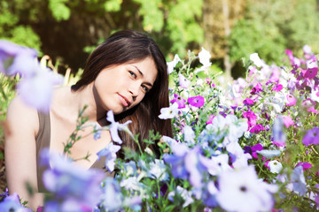 Fototapeta premium Beautiful Young Woman Outdoors.