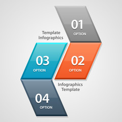Modern business banner options infographics. Vector illustration