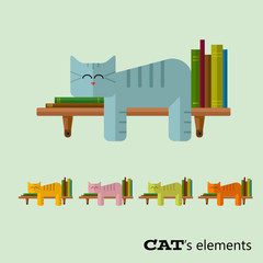 Vector cats elements