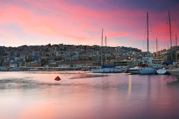Fototapeten Yachts in Mikrolimano marina in Piraeus, Athens. © milangonda