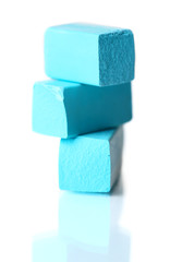 Colorful artists pastel isolated on white