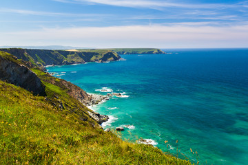 Fototapeta na wymiar North Cliffs Cornwall