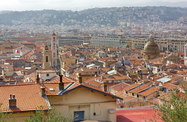 Above View of Nice, France