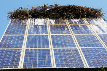 verdreckte Photovoltaikanlage