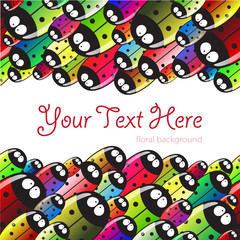 Many beetles  with text