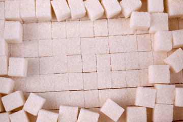 White refined sugar background