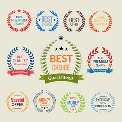 Laurel wreath color set