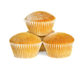 muffins isolated on white background