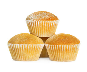 muffins isolated on white background