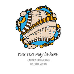 Vector hand draw ethnic background