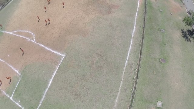 Aerial view from a Soccer Field in Sao Paulo, Brazil