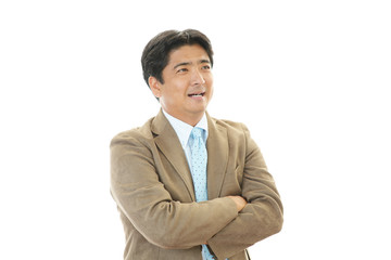 笑顔のビジネスマン