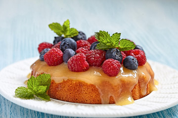 fresh berries tart