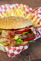 Burger And Fries