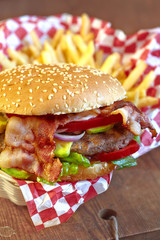 Burger And Fries