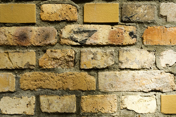 Ziegelsteinmauer