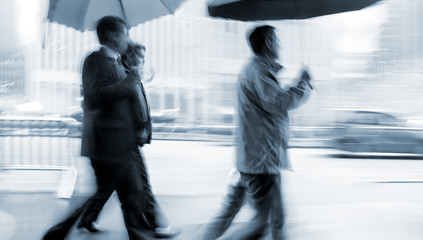 Obraz premium rainy day motion blur