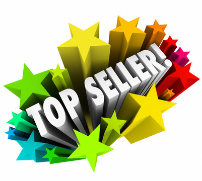 Top Seller Sales Person Stars Best Employee Worker Results