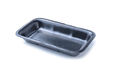 Empty foam food container
