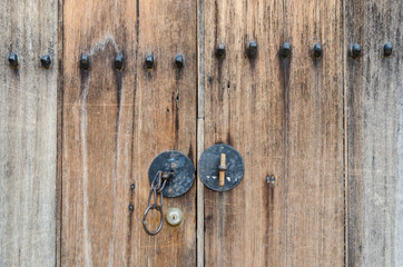 Wooden door korean style