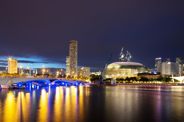 Fototapeta na wymiar prosperous modern city at night