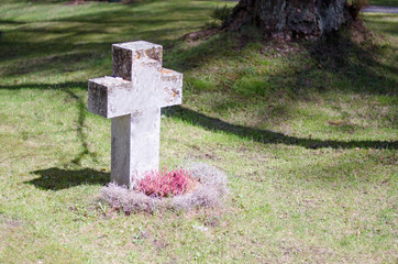 Gravestones at cemetery - tombs