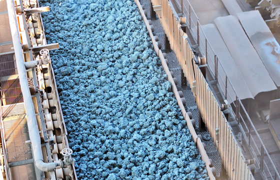 Hot Ore On Conveyor