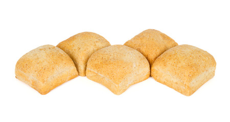 Five square buns