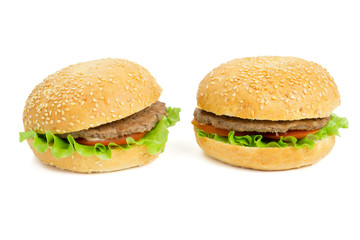 Two hamburgers