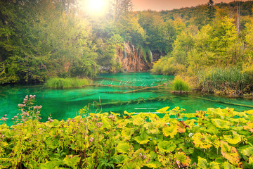 Plitvice Lakes National Park in Croatia,Europe