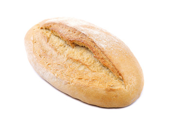 Bread isolated on white background.