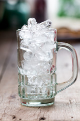 Glass with ice