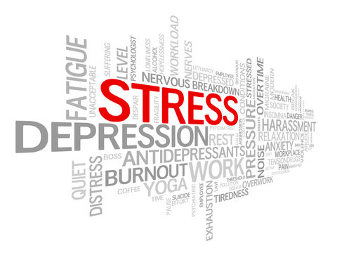 "STRESS" Tag Cloud (workplace anxiety depression insomnia)