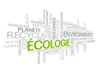 Nuage de Tags "ECOLOGIE" (vert environnement pollution planète)