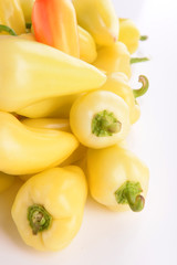 Fototapeta na wymiar Yellow peppers close up