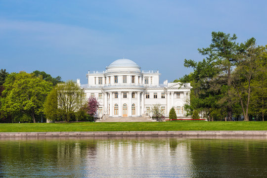 Elagin Palace on Elagin Island in the spring, St. Petersburg, Ru